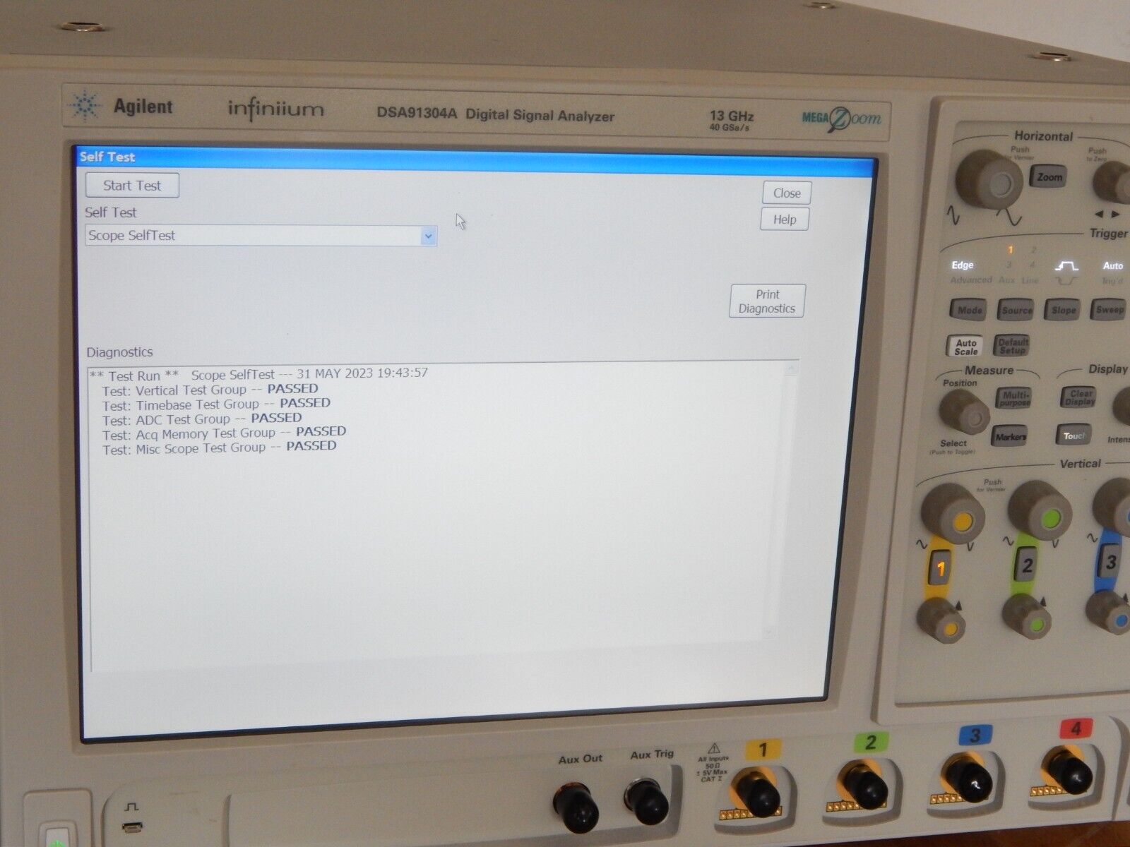 Keysight DSA91304A Oscilloscope 13Ghz 40Gs/s w/opt's, OEM cal, MY48240353 Keysight DSA91304A Oscilloscope 13Ghz 40Gs/s w/opt's, OEM cal, MY48240353